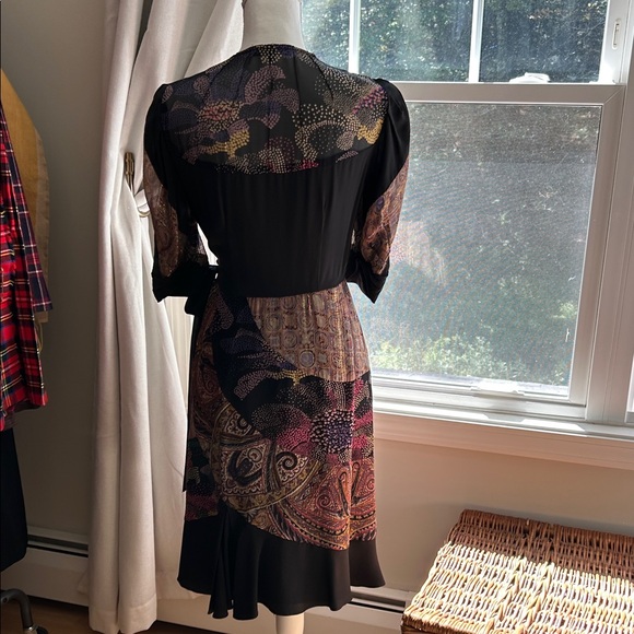 Nanette Lepore Silk Wrap Dress 6 - Picture 4 of 10
